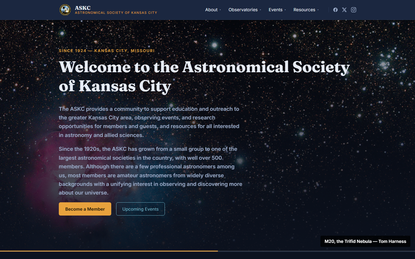 Astronomical Society of Kansas City website
